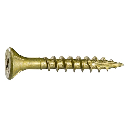 Midwest Fastener Deck Screw, #7 x 1-1/4 in, Steel, Flat Head, Phillips Drive, 1098 PK 54920